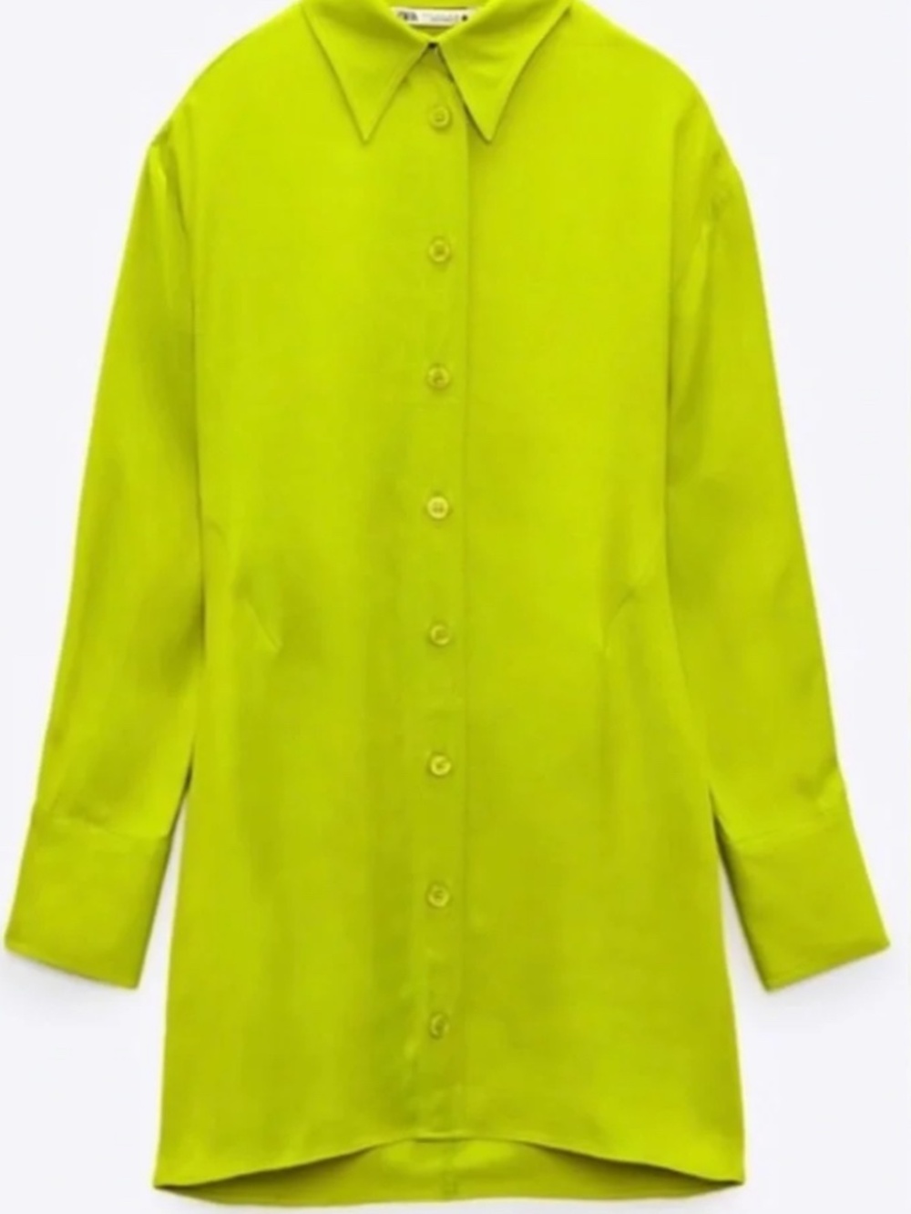 Zara satin effect dress